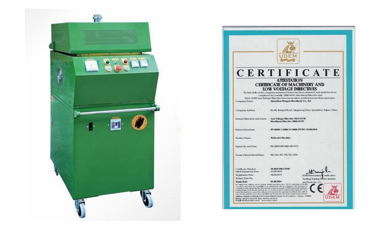 high frequency preheating machine and certificate