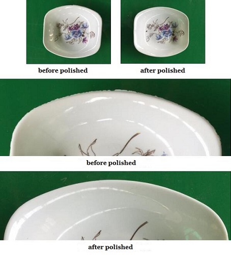 plates before and after polished