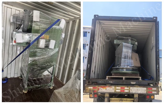 melamine dish auto polishing machine shipment from Shunhao