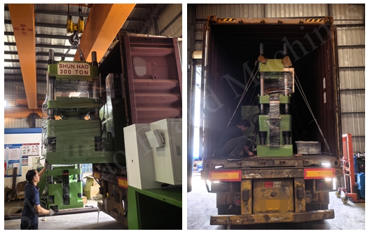 Shunhao Brand melamine molding machine shipment Shunhao Brand melamine molding machine shipment