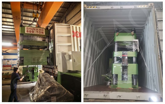 600 tons melamine toilet seat cover molding machine shipment from Shunhao 600 tons melamine toilet seat cover molding machine shipment from Shunhao
