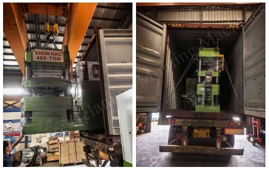 400T melamine molding machine shipment from Shunhao