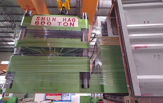Envío de máquina formadora de melamina hidráulica Shunhao de 600 toneladas