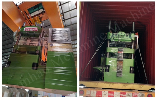 Envío de la máquina de moldeo de vajilla de melamina de 200 toneladas desde la fábrica Shunhao