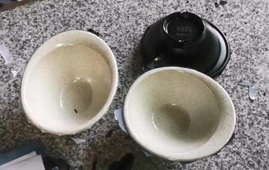 2 colores Melamine Crockery Bowls Shunhao moldes de compresión